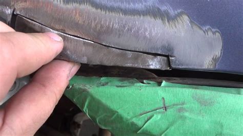 welding sheet metal to truck to fix rust|how to make rust repair panels.